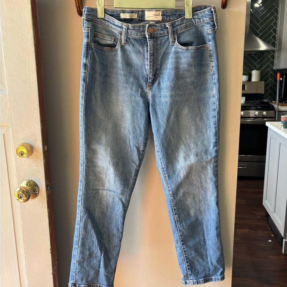 Universal Thread Blue Straight-Leg Jeans - Picture 3 of 4